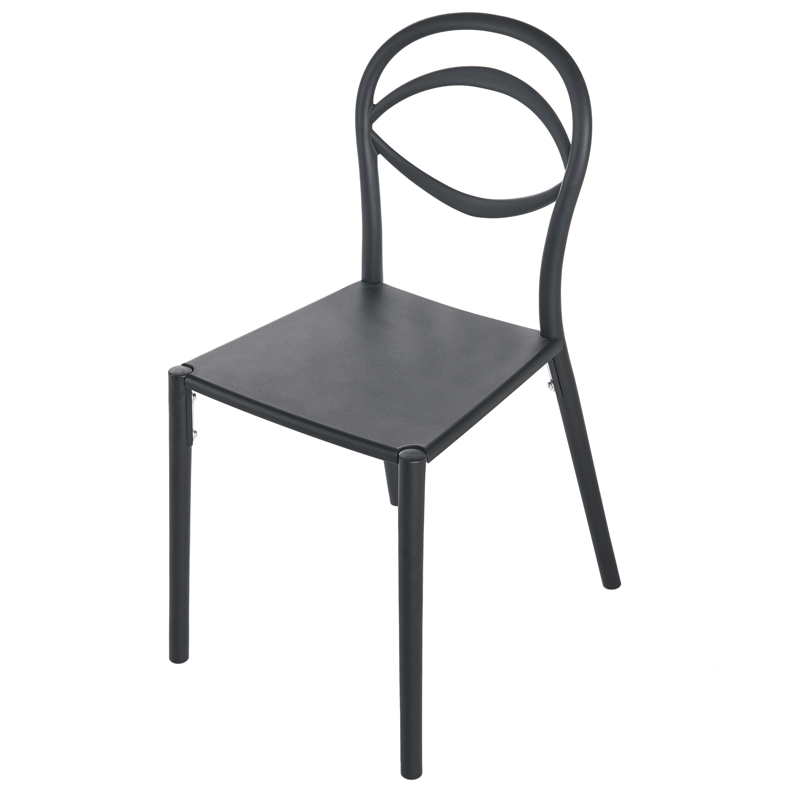 Stol utendørs Covolo - Svart - Hagemøbler - Balkong - Balkongmøbler - Balkongstoler
