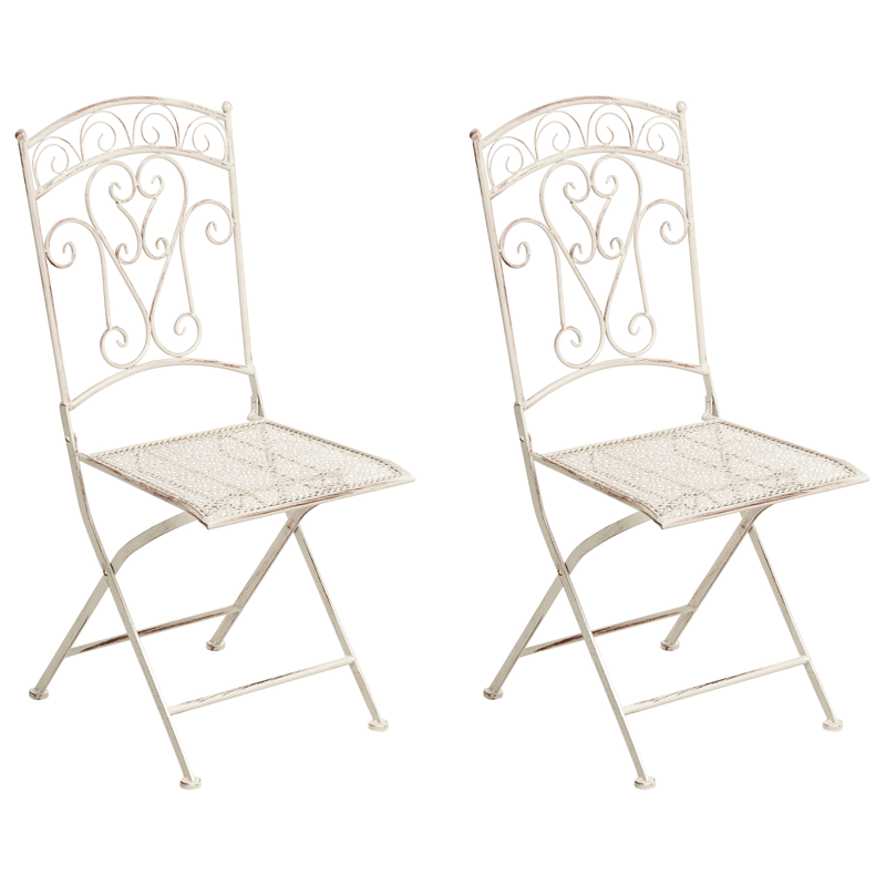 Stol utendørs Juina sammenleggbar, Beige