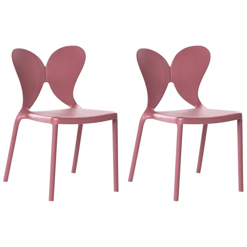 Stol utendørs Larissa stablebar, Rosa