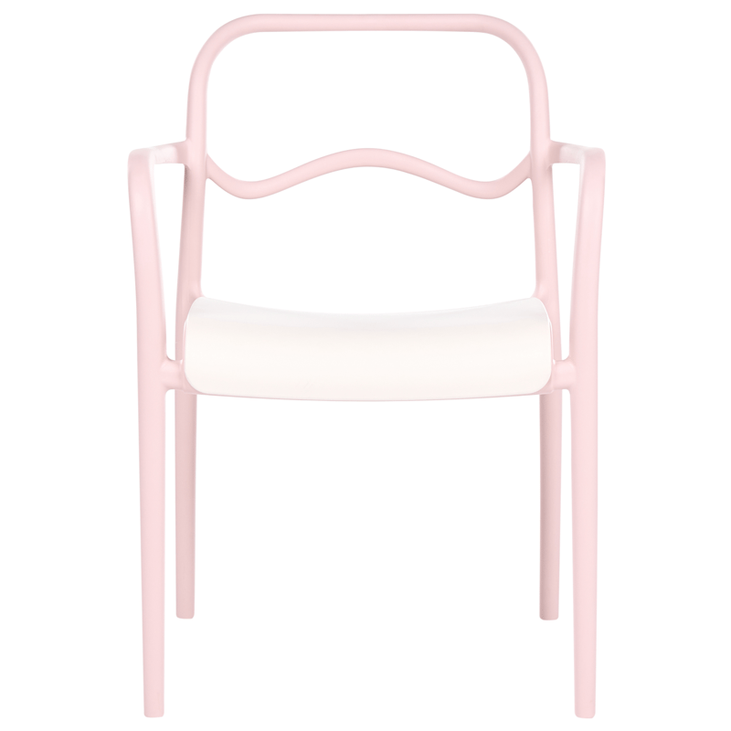 Stol utendørs Thasos - Rosa/Beige - Hagemøbler - Balkong - Balkongmøbler - Balkongstoler