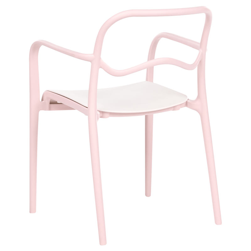 Stol utendørs Thasos - Rosa/Beige - Hagemøbler - Balkong - Balkongmøbler - Balkongstoler