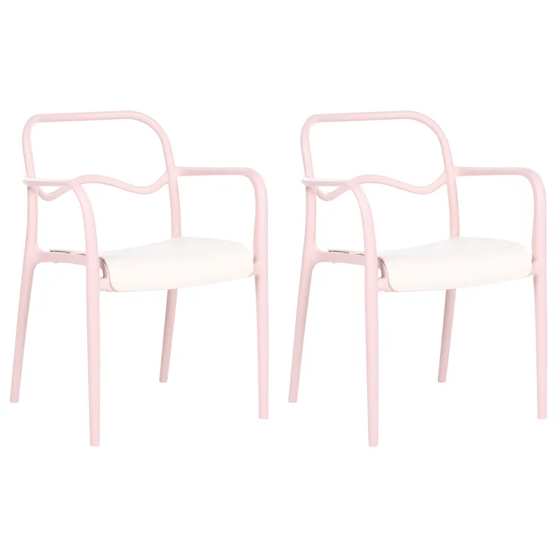 Stol utendørs Thasos, Rosa/Beige