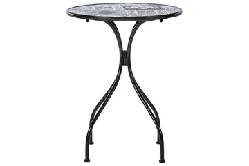 Trädgårdsbord Beliani Civita Black||blue||Brown - Hagemøbler - Balkong - Balkongmøbler - Balkongbord