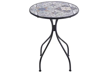 Trädgårdsbord Beliani Civita Black||blue||Brown - Hagemøbler - Balkong - Balkongmøbler - Balkongbord