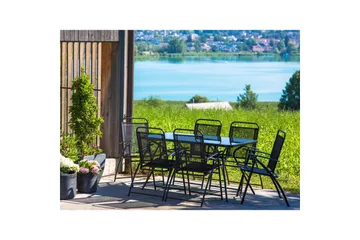 Trädgårdsbord Beliani Livo Black - Hagemøbler - Balkong - Balkongmøbler - Balkongbord