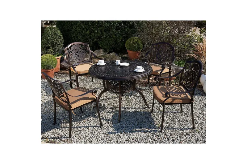 Trädgårdsbord Beliani Salento Brown - Hagemøbler - Balkong - Balkongmøbler - Balkongbord