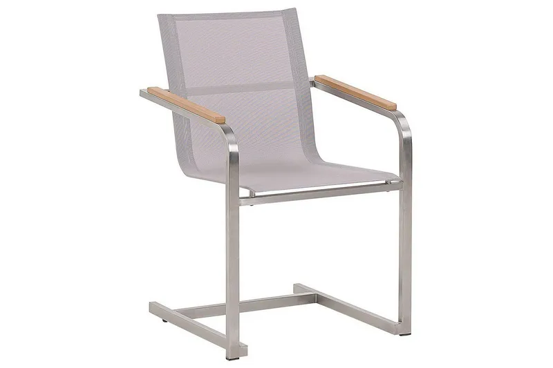 Zervo Lenestol, Beige/Sølv