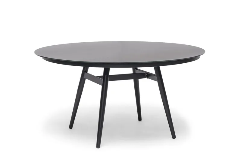 Hillerstorp Oxhult utebord Ø145 cm svart, Svart