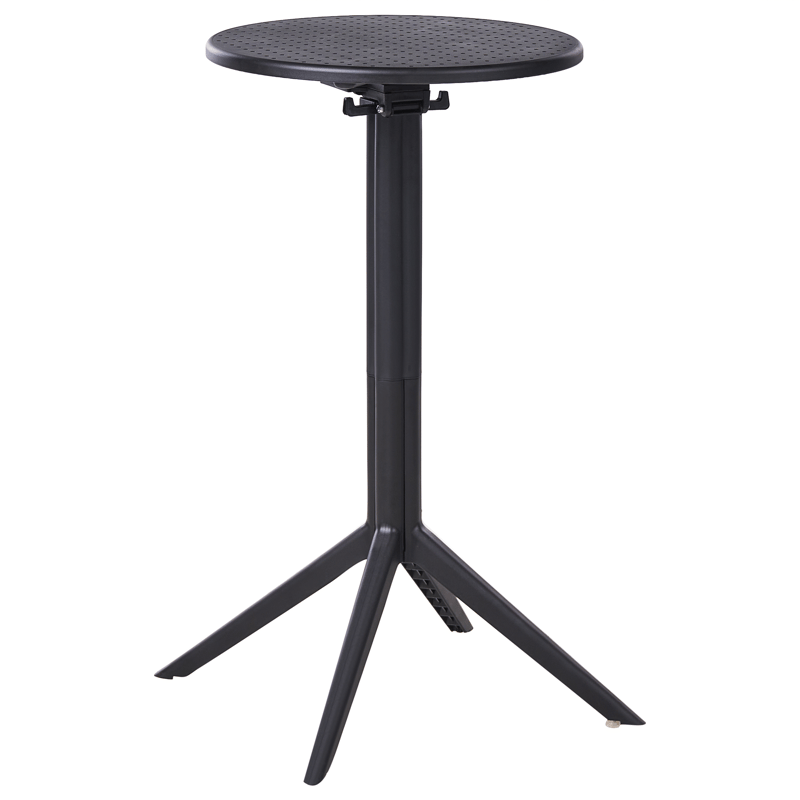 Barbord utendørs Legrena 60 cm, svart
