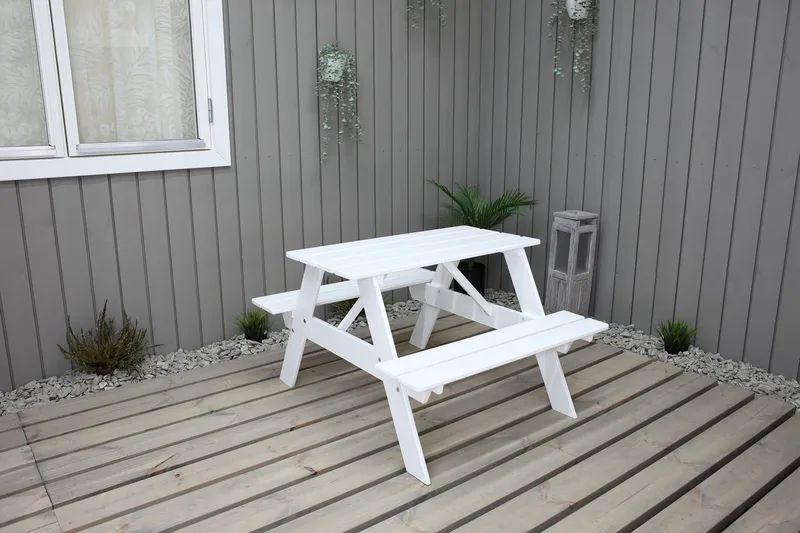 Nancie Mini Piknikbord, Hvit