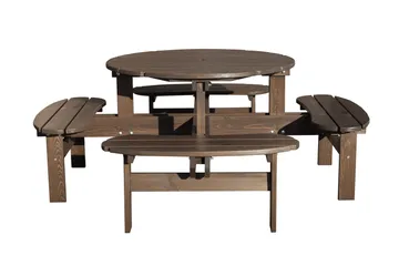 Rogolo Piknikbord 199 cm - Brun - Hagemøbler - Hagebord - Piknikbord