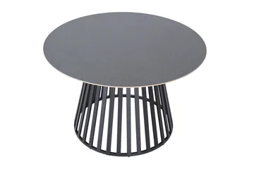 Sensi rundt spisebord utendørs 120 cm i metall - Svart - Hagemøbler - Hagebord - Spisebord ute
