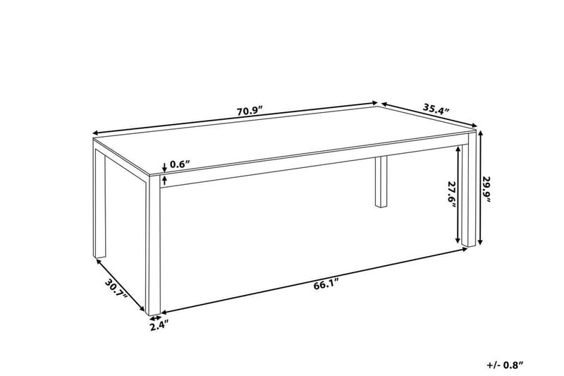 Grosseto Hagebord 180 cm - Grå - Hagemøbler - Hagebord - Spisebord ute