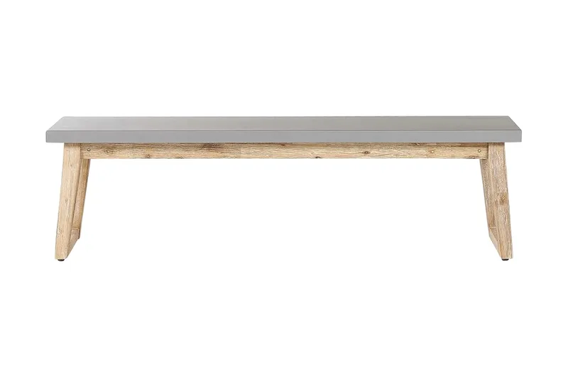 Hagebenk 160 cm grå ORIA, Grå