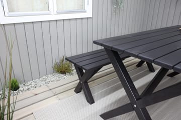 Lietinna Utebenk 180 cm - Svart - Hagemøbler - Utesofa - Benker
