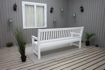 Rimforsa Hagesofa - Hvitglasert Furu - Hagemøbler - Utesofa - Benker