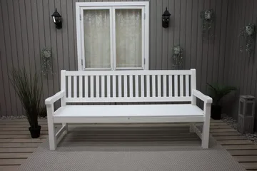 Rimforsa Hagesofa - Hvitglasert Furu - Hagemøbler - Utesofa - Benker