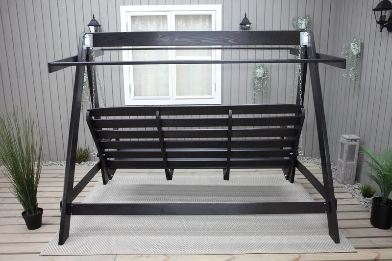 Pelle Hammock uten Tak - Mørkebrun - Hagemøbler - Utesofa - Hammocker