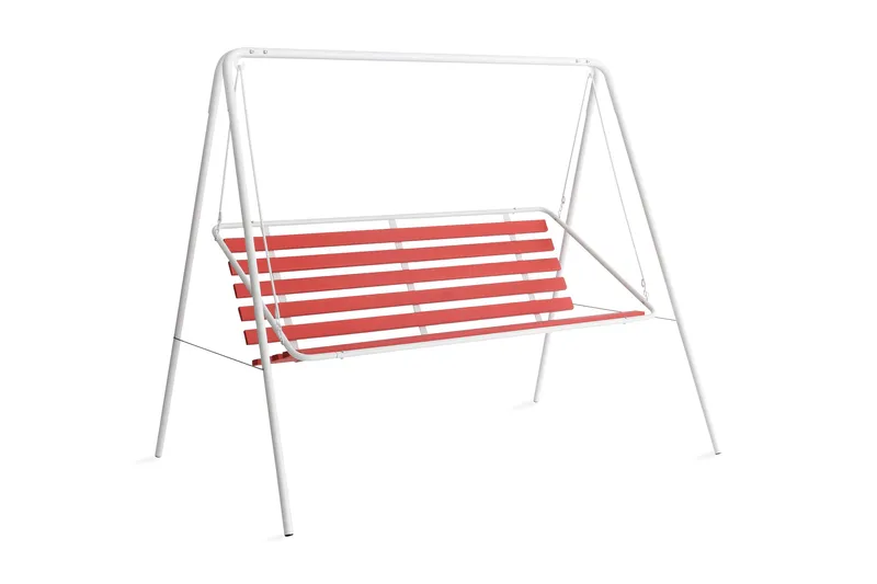Retro 3-seters hammock, hvit ramme, Varax