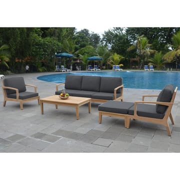 Sofa HOME4YOU Maldive 3-seter - Brun - Hagemøbler - Utesofa - Hagebenk & hagesofa