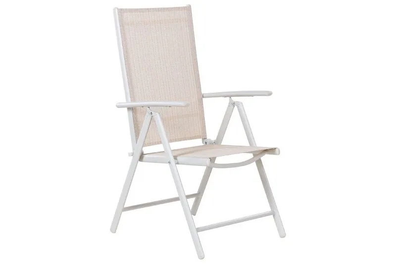 Positionsstol Beige, Vit