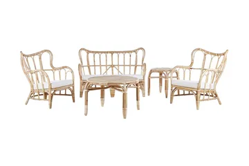 Pedagne Lounge gruppe 4-seter - Rotting / Beige - Hagemøbler - Loungemøbler - Loungesett