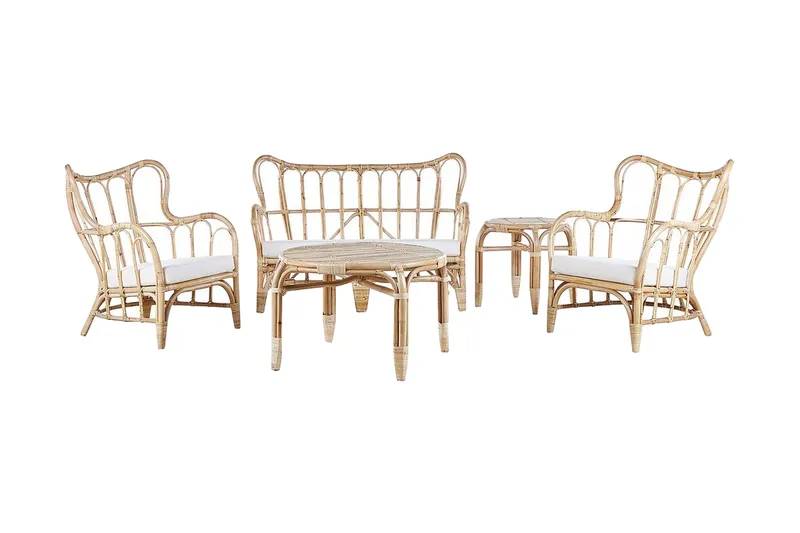 Pedagne Lounge gruppe 4-seter, Rotting / Beige