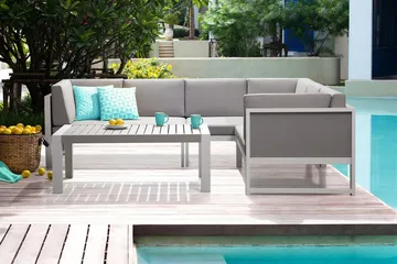 Vinci Loungegruppe 120 cm - Grå - Hagemøbler - Loungemøbler - Loungesett
