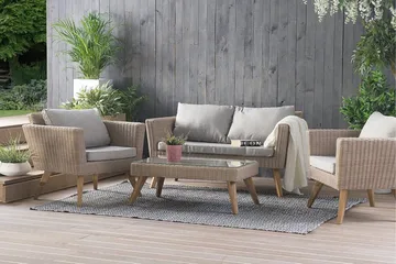Vittoria Loungegruppe 91 cm - Brun - Hagemøbler - Loungemøbler - Loungesett