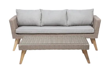 Vittoria Loungegruppe - Tre / Natur - Hagemøbler - Loungemøbler - Loungesett