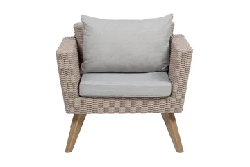 Vittoria Loungegruppe - Tre / Natur - Hagemøbler - Loungemøbler - Loungesett