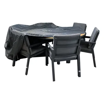 Møbeltrekk HOME4YOU Værbestandig 240x90 cm - Grå - Hagemøbler - Puteoppbevaring & møbelbeskyttelse - Overtrekk hagemøbler