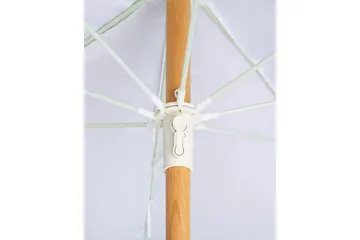 Teulon Parasol 150 cm - Hvit/Lys Brun - Hagemøbler - Solbeskyttelse - Parasoller - Balkongparasoll