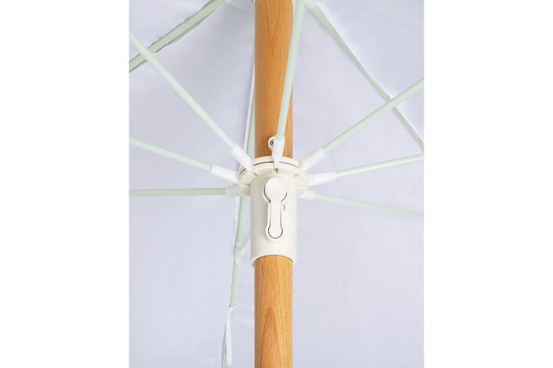 Teulon Parasol 150 cm - Hvit/Lys Brun - Hagemøbler - Solbeskyttelse - Parasoller - Balkongparasoll