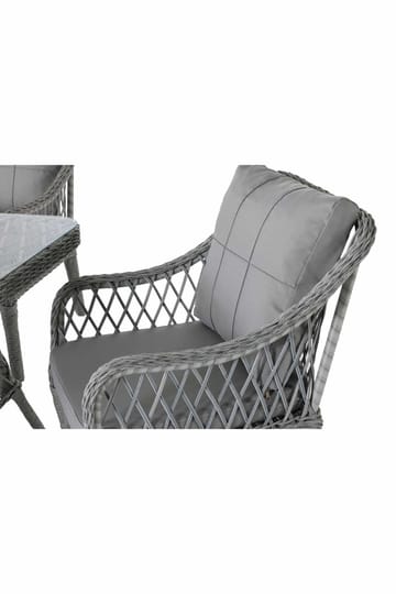 Hagebord- og stolesett Atelier Del Sofa Hisar 4+1 (52 x 78 x 56 cm) Grå 5 deler - Hagemøbler - Hagegruppe - Spisegrupper hage