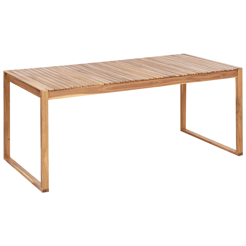 Spisegruppe utendørs 8-seter Sassari Premium med puter akasietre - Brun/Beige - Hagemøbler - Hagegruppe - Spisegrupper hage