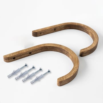 Dekorativ vegghylle i tre Hanah Home Raft (17 x 20 x 2 cm) Tre - Hus & oppussing - Bygg - Gulv, vegg & tak - Gulv & veggkledning - Veggplater