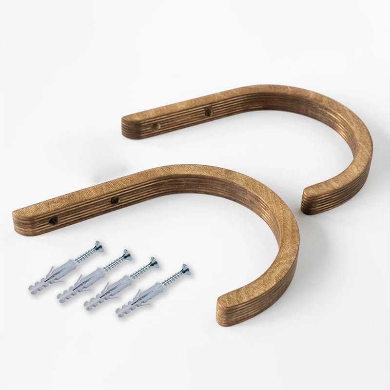 Dekorativ vegghylle i tre Hanah Home Raft (17 x 20 x 2 cm) Tre - Hus & oppussing - Bygg - Gulv, vegg & tak - Gulv & veggkledning - Veggplater