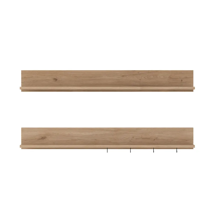 Vegghylle Wallxpert Bren (120 x 15 x 14,8 cm) Valnøtt - valnøtt - Hus & oppussing - Bygg - Gulv, vegg & tak - Gulv & veggkledning - Veggplater
