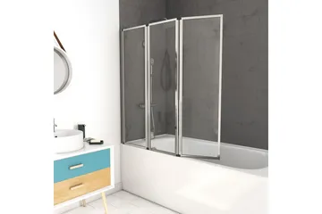 Knutby Badekarvegg 125x143 cm - Sølv - Hus & oppussing - Kjøkken & bad - Baderom - Badekar