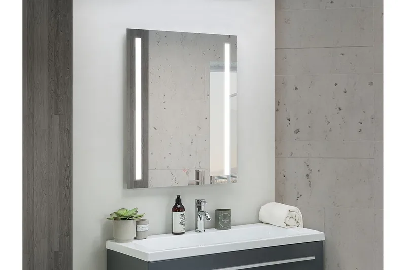 Kilmurray Speil LED 70x90 cm, Sølv