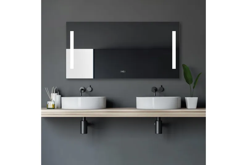 Purnuvara Baderomsspeil 60 cm LED-Lys