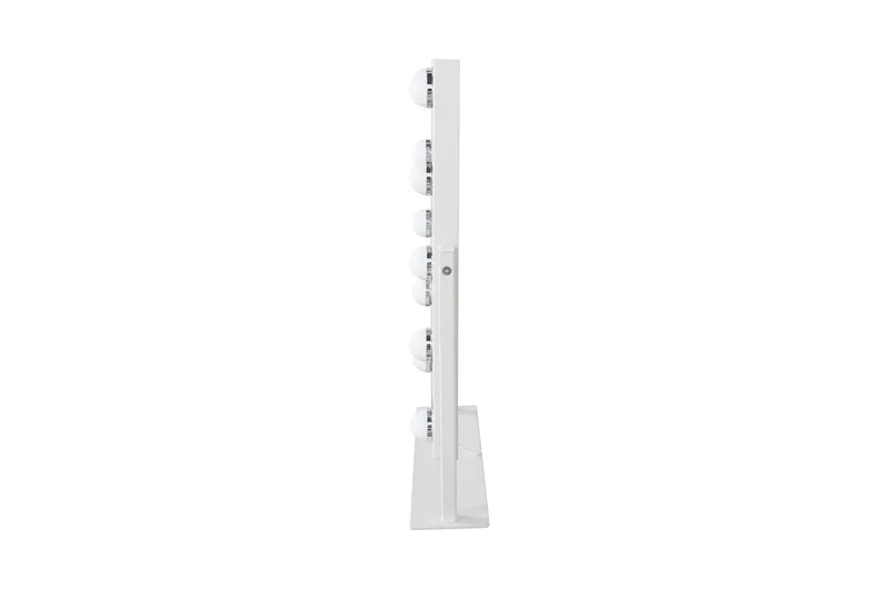 Glow Lite sminkespeil på fot 36,5 cm med LED-belysning/lamper Hollywood-speil - Hvit - Innredning - Speil - Speil med belysning