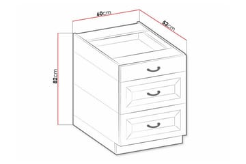Templemore Kjøkkenskap 60 cm - Hus & oppussing - Kjøkken & bad - Kjøkken & vaskerom
