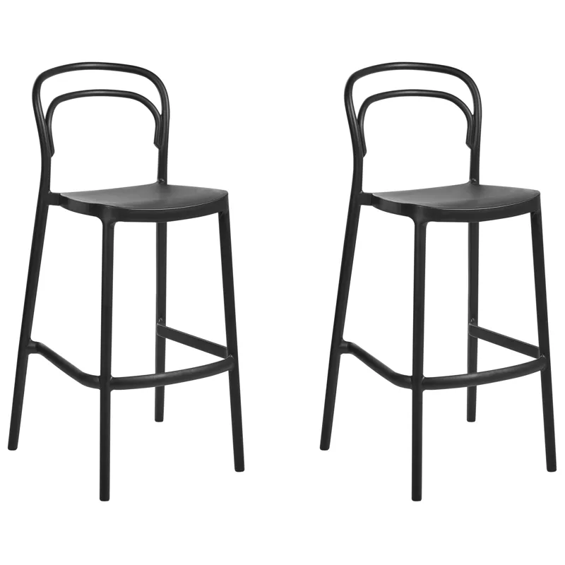 Barstol utendørs Porano, Svart