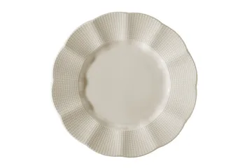 Adine Middagsservise 24 Deler Porselen - Creme - Husholdning - Servering & borddekking - Porselen
