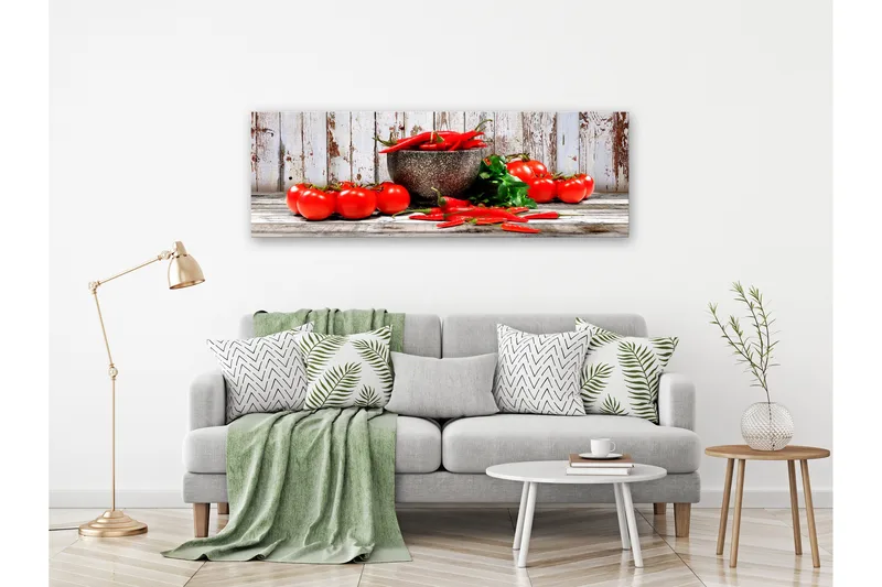 Tavla Red Vegetables (1 Part) Wood Narrow 150x50