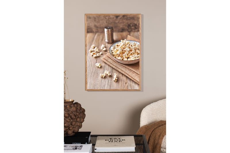 Poster Popcorn 21x30 cm - Beige - Innredning - Bilder & kunst - Posters