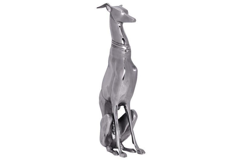 Dekorativ figur Wohnling Aluminium Hund Sølv Moderne