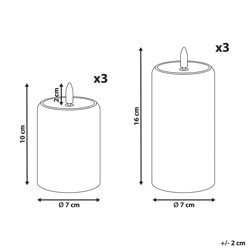 LED-lys Noisette Set med 6 - Hvit - Innredning - Julepynt & helgedekorasjon - Julepynt & juledekorasjon - Lys jul